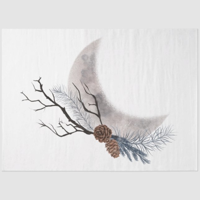 Papier Mousseline Une série d'oiseaux de Noël Design 3 (Recto)