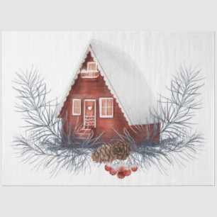 Papier Mousseline Une série d'oiseaux de Noël Design 8