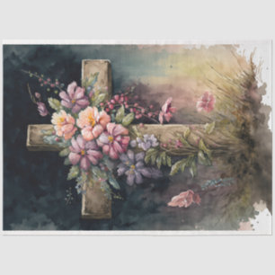 Papier Mousseline Une série Floral Cross 5