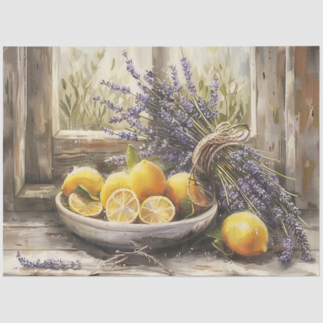 Papier Mousseline Une Série Lavender Tirée Conception #3 (Recto)