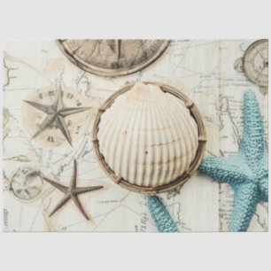 Papier Mousseline Une Shabby Chic Nautique Série Design 11