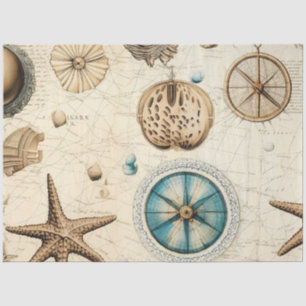 Papier Mousseline Une Shabby Chic Série Nautique Design 5
