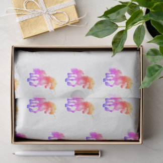 Papier Mousseline Unicorn Neon Wrapping Paper Flat Sheet Set of 3
