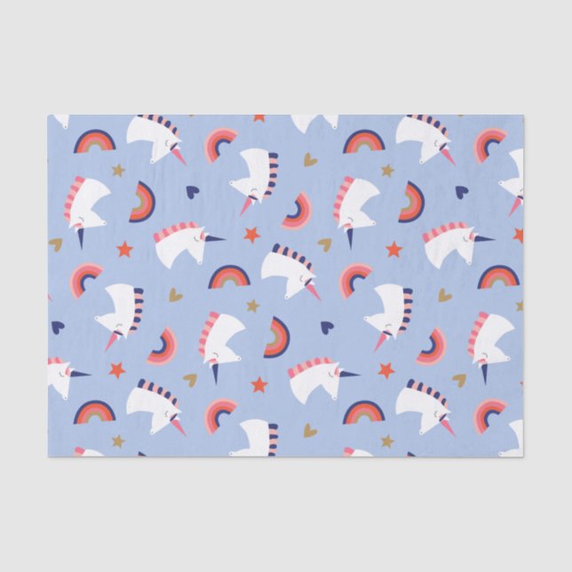 Papier Mousseline Unicornes (Recto)
