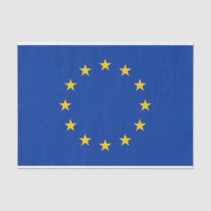 Papier Mousseline Union européenne drapeau de l'Union européenne pap