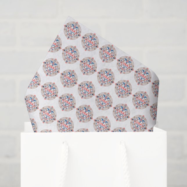 PAPIER MOUSSELINE USA 1776-2026 (Sac cadeau)