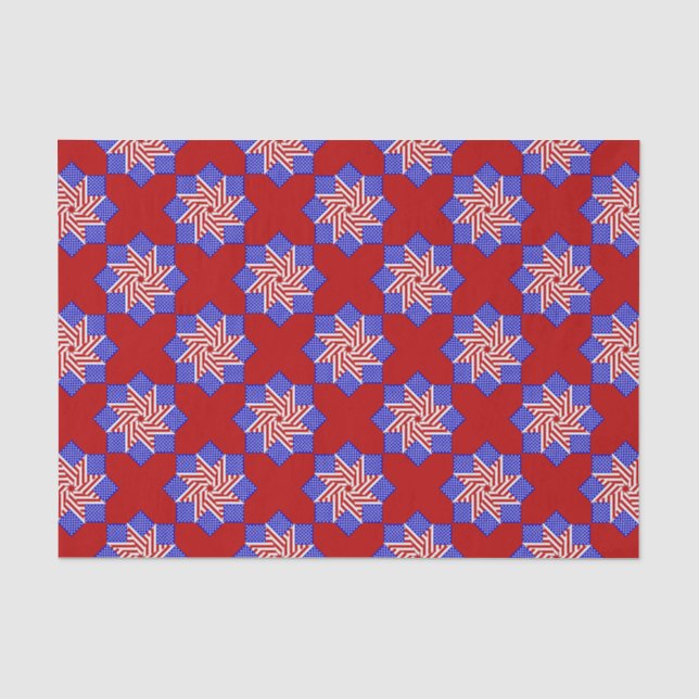 Papier Mousseline USA Drapeau-Teabag Folding s8r-TISSUE WRAPPER PAPI (Recto)