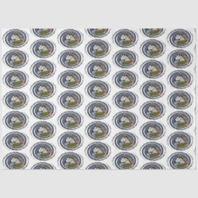 Papier Mousseline Vacances à cheval islandais Astrid (Recto)