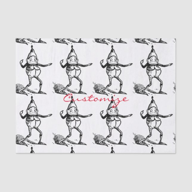 Papier Mousseline Vacances d'hiver Elf Gnome Thunder_Cove (Recto)