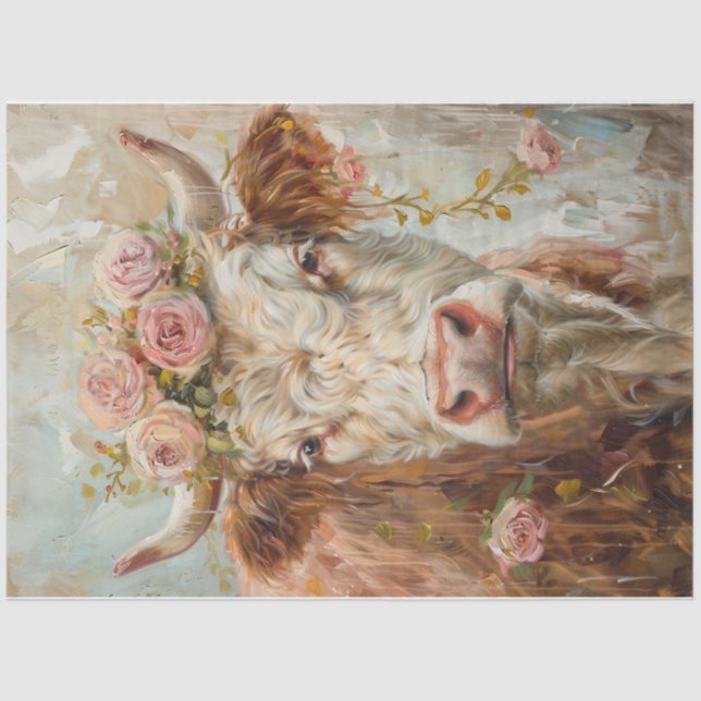 Papier Mousseline Vache à boue (Recto)