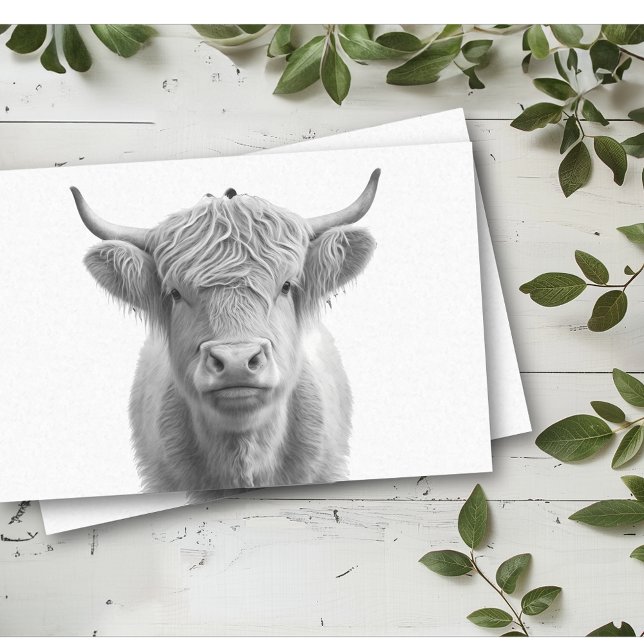 Papier Mousseline Vache des Highlands Adorable  (Créateur téléchargé)