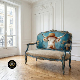 Papier Mousseline Vache des Highlands Découpage Rustique Bohème Mais