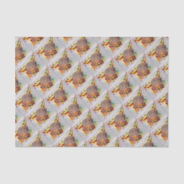 Papier Mousseline Vache des montagnes (Recto)