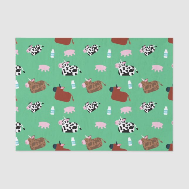 Papier Mousseline Vaches âgées (Recto)