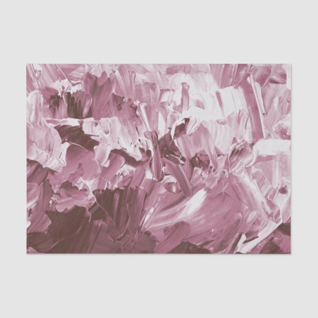 Papier Mousseline Vagues de peinture de prune abstraite (Recto)