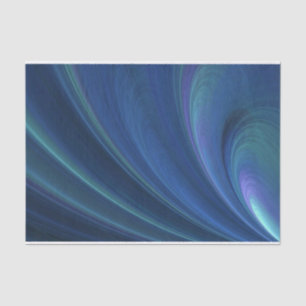 Papier Mousseline Vagues de sable molles bleues et vertes