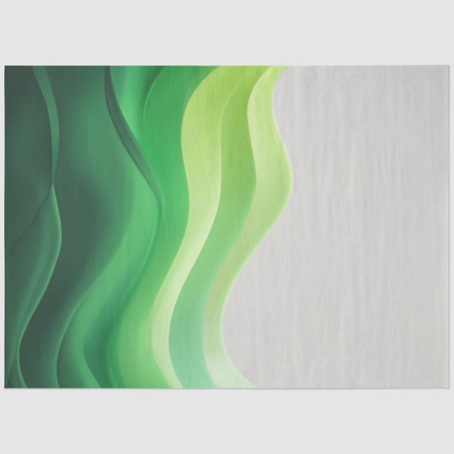 Papier Mousseline Vagues d'Eden (Recto)