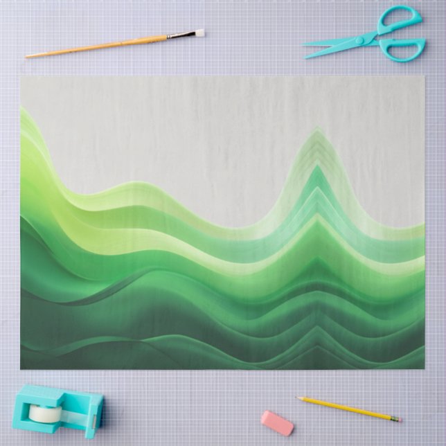 Papier Mousseline Vagues d'Eden (Artisanat)