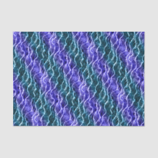 Papier Mousseline vagues encrées - dégradé de bleus :