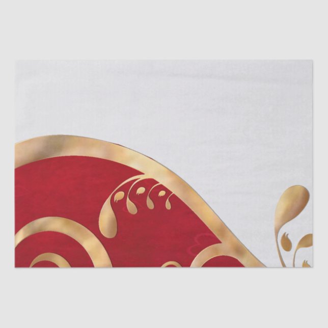 Papier Mousseline Valentine Élégance TOUTES LES TAILLES CADEAU (Recto)