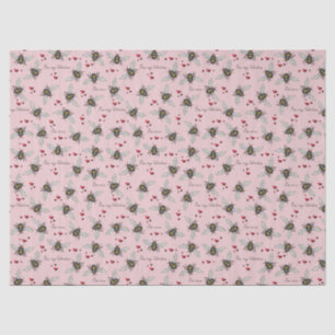 Papier Mousseline Valentines Abeilles de la mine Illustration Motif