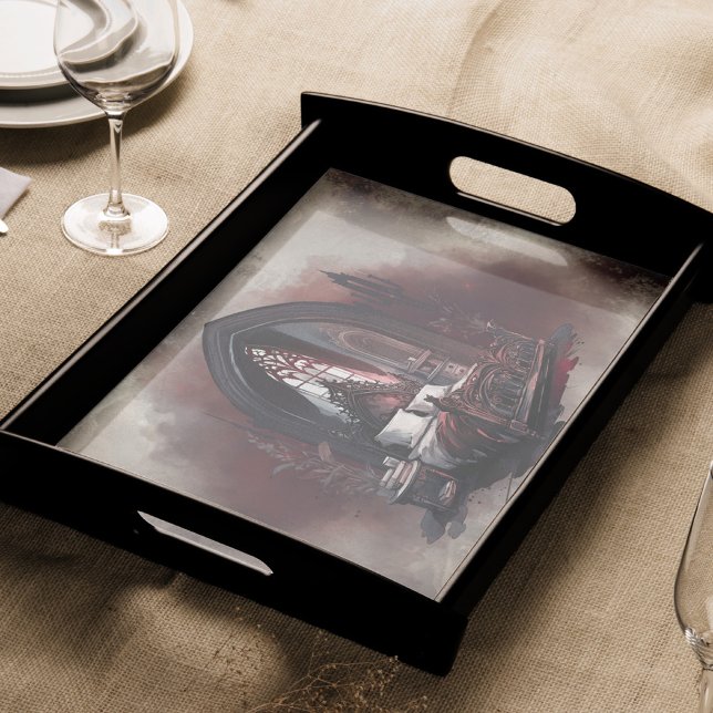 Papier Mousseline Vampy Boudoir | Suite de chambre gothique rouge vi (Créateur téléchargé)