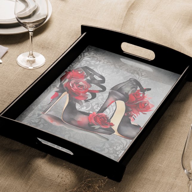 Papier Mousseline Vampy Strappy Stilettos | Roses rouges talons sur  (Créateur téléchargé)