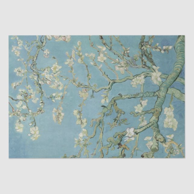 Papier Mousseline Van Gogh Almond Blossoms Imprimer Papier Tissu (Recto)