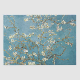 Papier Mousseline Van Gogh Almond Blossoms Turquoise