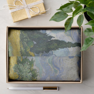 Papier Mousseline Van Gogh Impressionism Wheat Field Painting Nature