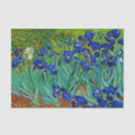 Papier Mousseline Van Gogh irise le bleu floral vintage<br><div class="desc">C'est la peinture à l'huile "iris" faits en 1889 par l'artiste impressionniste Vincent Willem Van Gogh (1853-1890) de courrier néerlandais. C'est notre no. 68 de série de beaux-arts.</div>