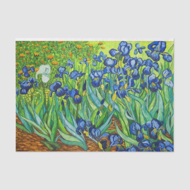 Papier Mousseline Van Gogh Irises (Recto)