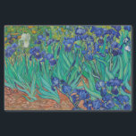 Papier Mousseline Van Gogh Irises. Impressionnisme vintage floral bl<br><div class="desc">Papier de tissu Van Gogh "Irises". L'art de l'impressionnisme floral bleu.</div>