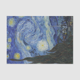 Papier Mousseline Van Gogh La Nuit étoilée Imprimer Papier Tissu