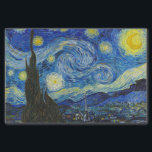 Papier Mousseline Van Gogh Starry Peinture de nuit Découpage<br><div class="desc">Cette belle conception de papier de découpage présente la peinture à l'huile sur toile intitulée "Starry Night" (1889) du peintre post-impressionniste néerlandais Vincent Van Gogh. Ce beau papier peut être utilisé pour la décoration de maison, des projets artisanaux de découpage, ou même pour envelopper des cadeaux faits à la main...</div>