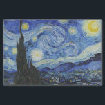 Papier Mousseline Van Gogh Starry Peinture nocturne<br><div class="desc">Vincent Van Gogh (30 mars 1853 - 29 juillet 1890) était un peintre postimpressionniste hollandais influent.  Ce tableau est Starry Night.</div>