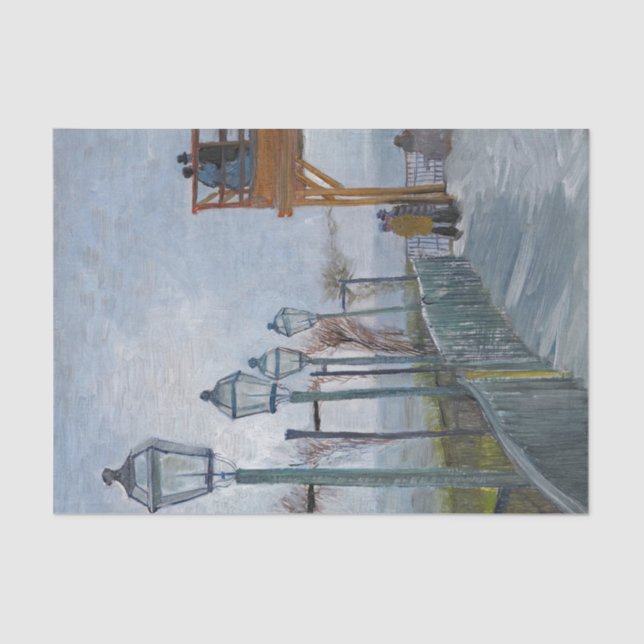 Papier Mousseline Van Gogh Terrasse Observation Peinture de pont (Recto)