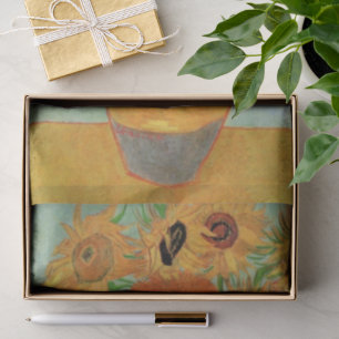 Papier Mousseline Vase avec douze tournesols de Vincent van Gogh