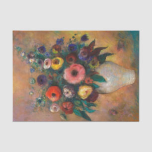Papier Mousseline Vase des fleurs, 1928 par Odilon Redon