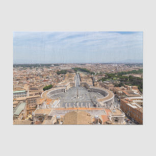 Papier Mousseline Vatican, Italie : Vue aérienne Carré de Saint-Pier