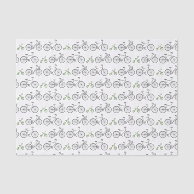 Papier Mousseline Vélo vert (Recto)