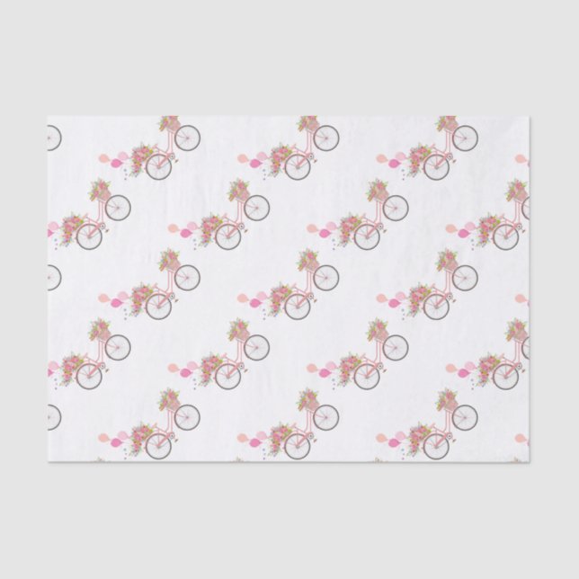 Papier Mousseline Vélo Whimsical Rose (Recto)