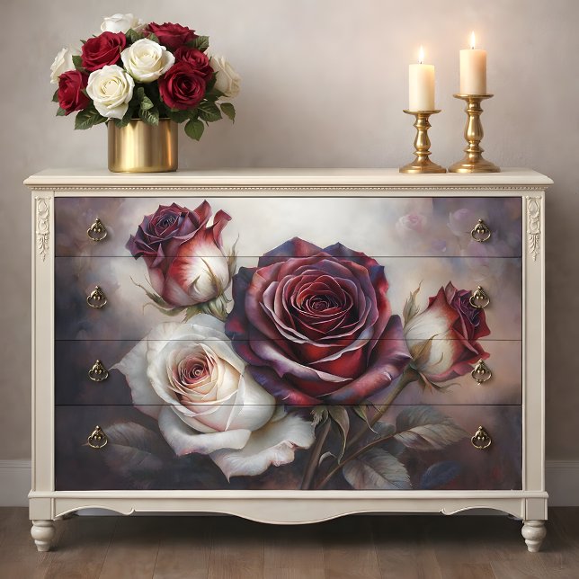 Papier Mousseline Velvet Rose Dreams Découpage (Velvet Rose Dreams Decoupage  Tissue Paper)