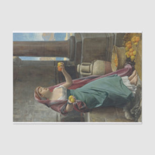 Papier Mousseline Vendeur d'agrumes par Jean Lecomte du Nouy