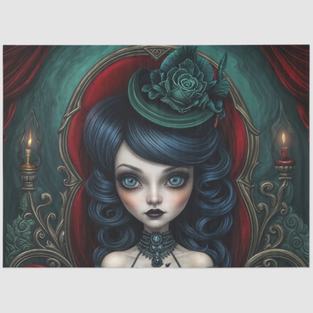 Papier Mousseline Vendeur Green et Red Stoic Fortune (Recto)