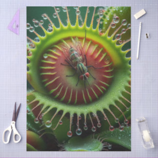 Papier Mousseline Venus Flytrap Floral Whimsical Fun Wild
