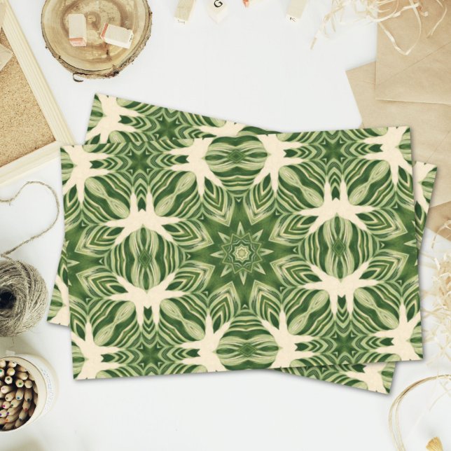 Papier Mousseline verdure abstraite botanique palmier tropical feuil (greenery abstract botanical tropical palm leaves tissue paper)