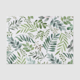 Papier Mousseline Verdure botanique Feuille Aquarelle