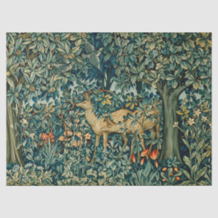 Papier Mousseline VERDURE, LES ANIMAUX FORESTIERS FONT Noël Floral