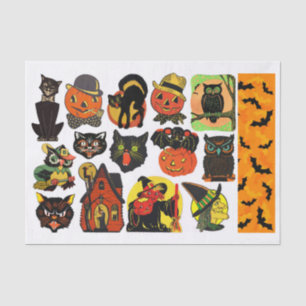 Papier Mousseline Véritables coupes Vintages Halloween